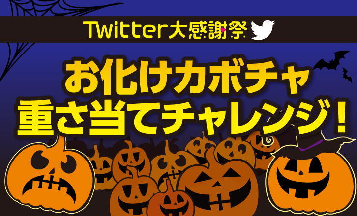 【Twitter大感謝祭】お化けカボチャ重さ当てチャレンジ!