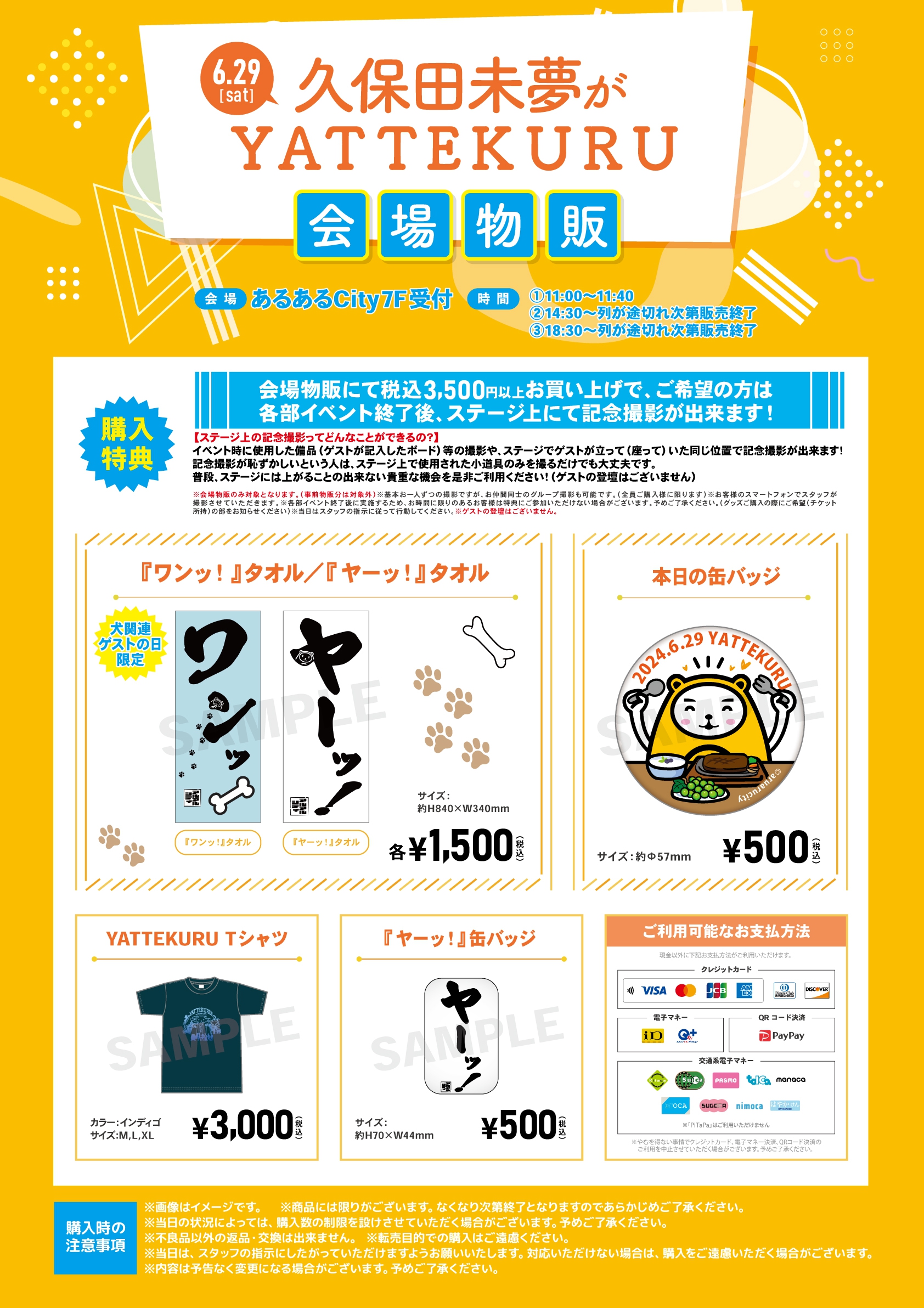 久保田未夢がYATTEKURU | イベント一覧 | あるあるCity