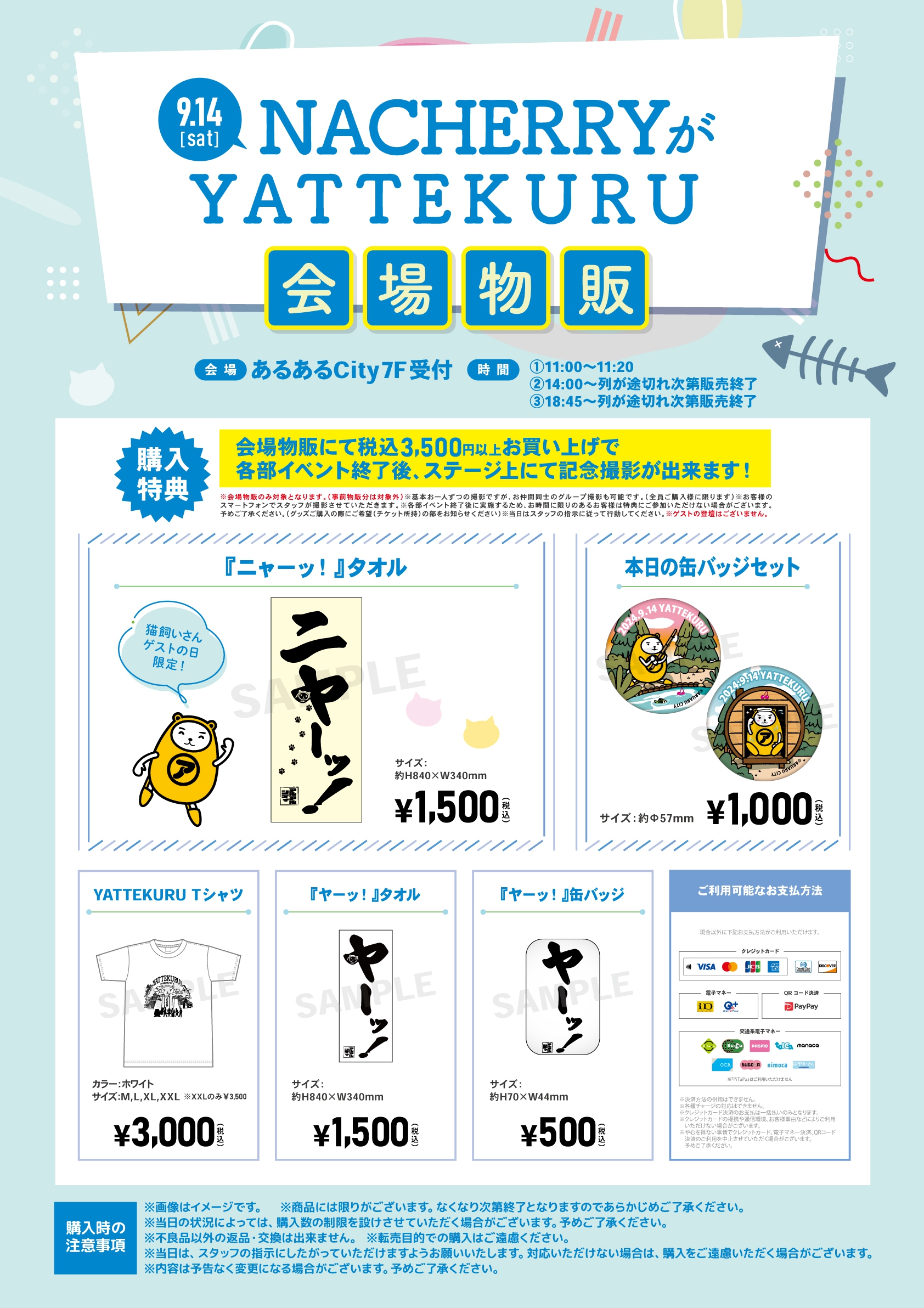 NACHERRYがYATTEKURU | イベント一覧 | あるあるCity